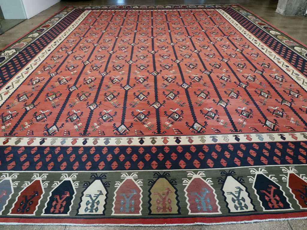 Oversize Vintage Turkish Kilim, No.24086 - Galerie Shabab