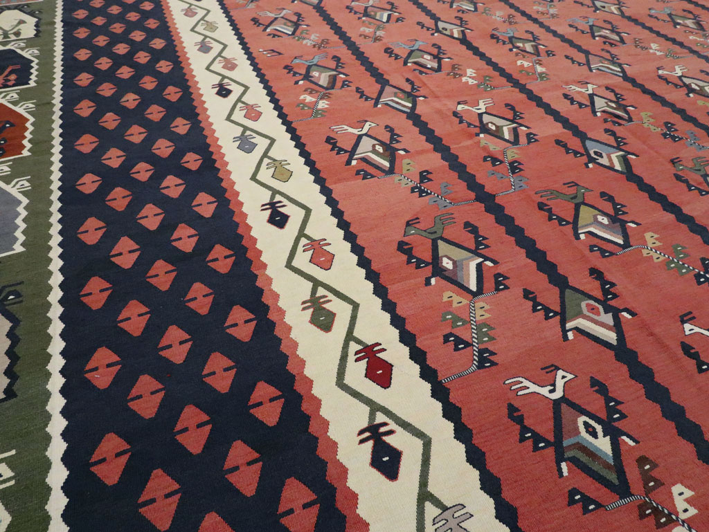 Oversize Vintage Turkish Kilim, No.24086 - Galerie Shabab