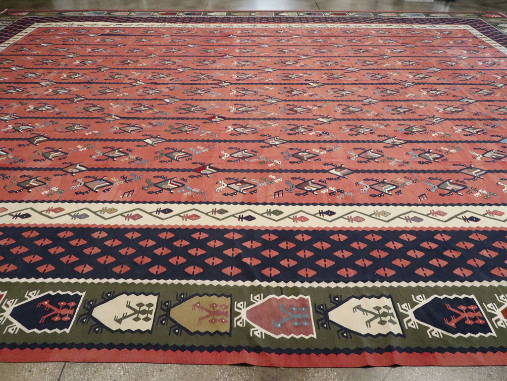 Oversize Vintage Turkish Kilim, No.24086 - Galerie Shabab