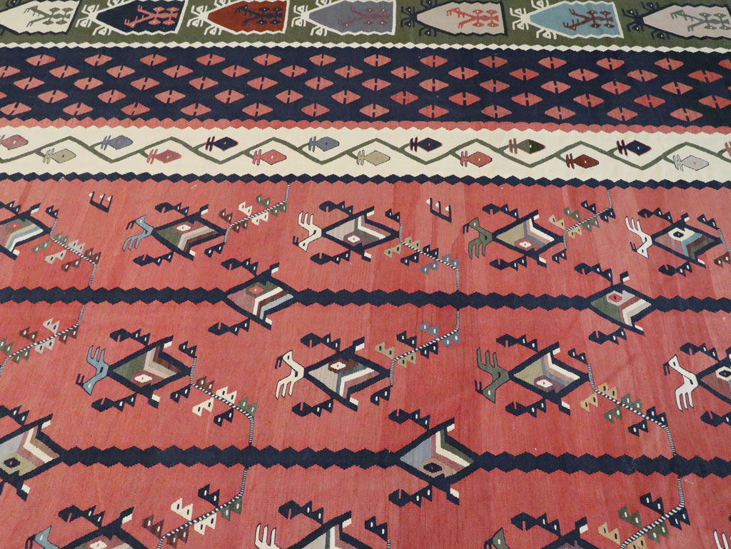 Oversize Vintage Turkish Kilim, No.24086 - Galerie Shabab
