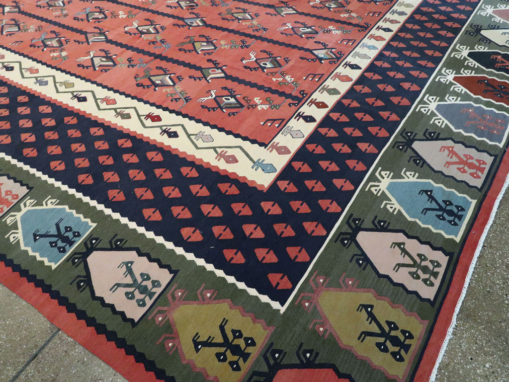 Oversize Vintage Turkish Kilim, No.24086 - Galerie Shabab