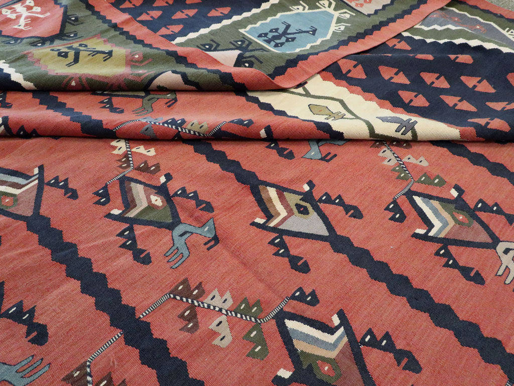 Oversize Vintage Turkish Kilim, No.24086 - Galerie Shabab