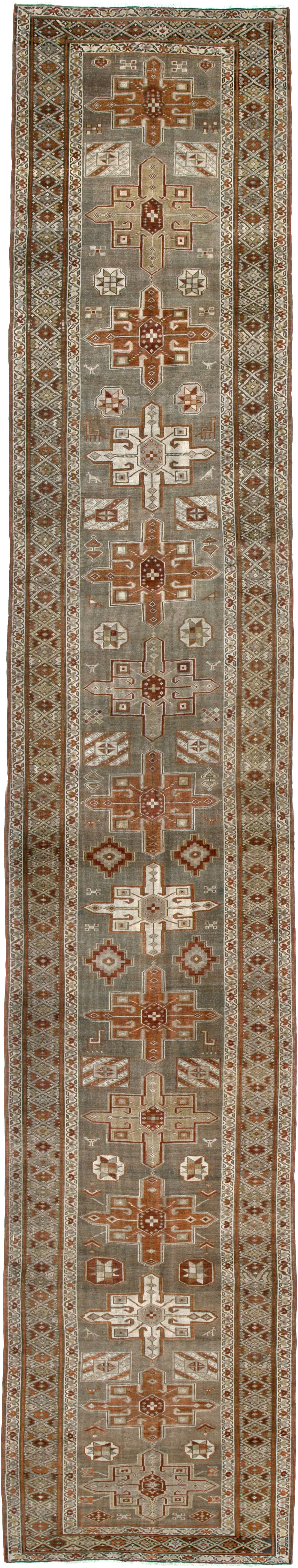 Antique Persian Heriz Long Runner, No.24088 - Galerie Shabab