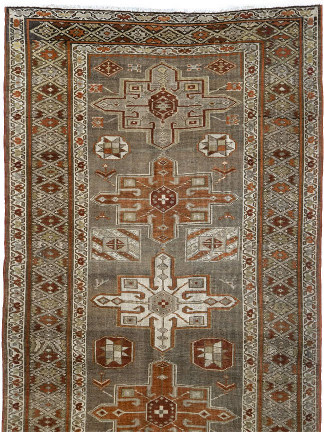Antique Persian Heriz Long Runner, No.24088 - Galerie Shabab