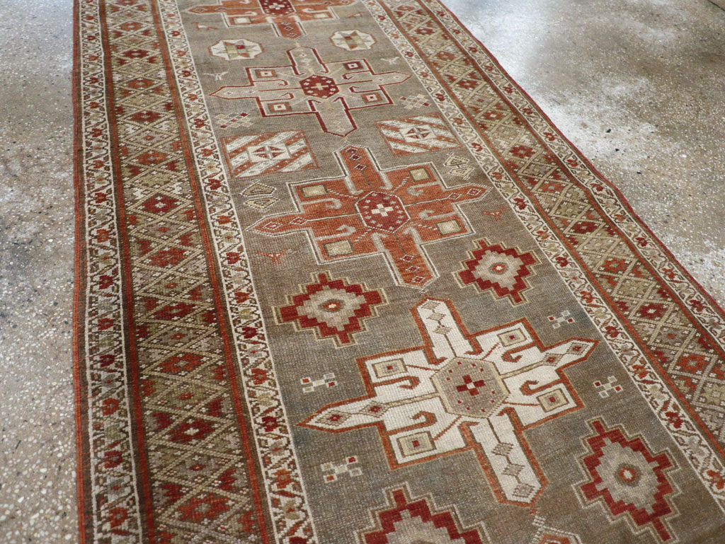 Antique Persian Heriz Long Runner, No.24088 - Galerie Shabab