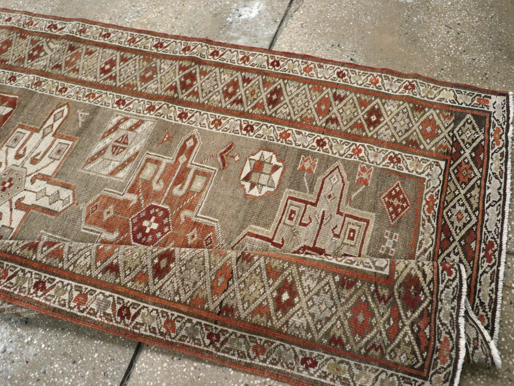 Antique Persian Heriz Long Runner, No.24088 - Galerie Shabab