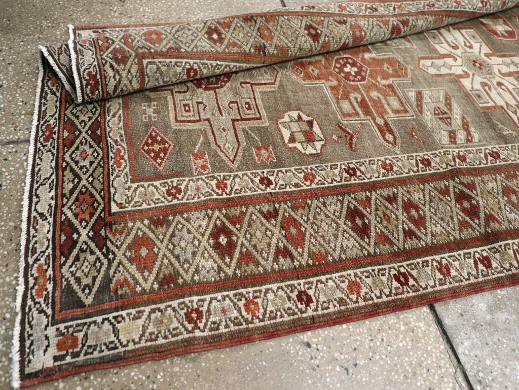 Antique Persian Heriz Long Runner, No.24088 - Galerie Shabab