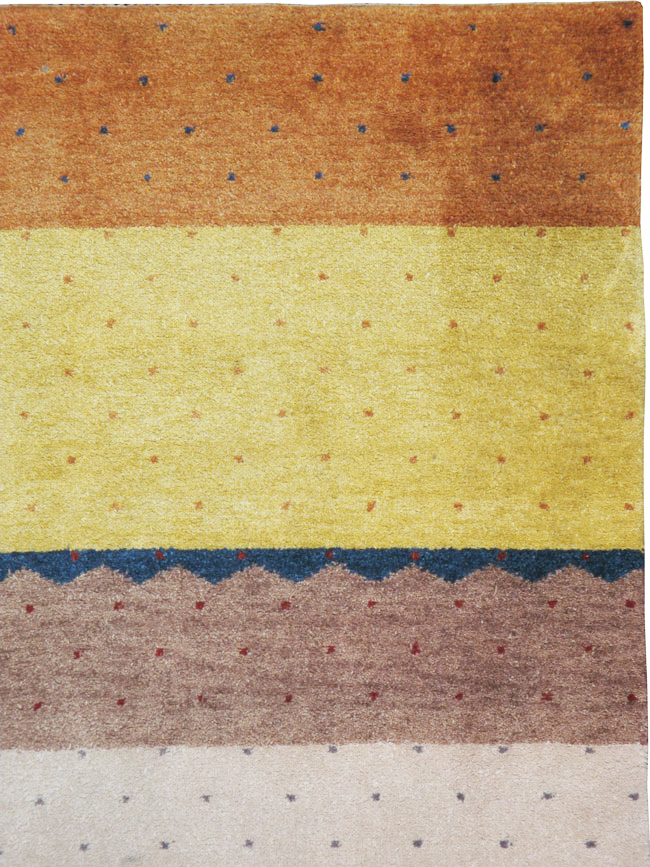 Modern Indian Gabbeh Style Accent Rug, No.24089 - Galerie Shabab