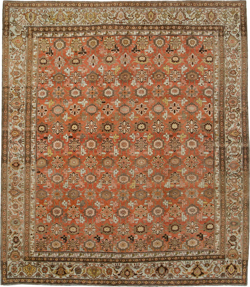 Antique Persian Bidjar Square Carpet, No.24090 - Galerie Shabab