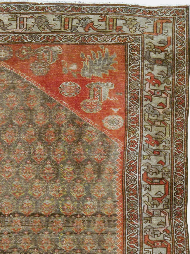 Vintage Persian Malayer Gallery Carpet, No.24091 - Galerie Shabab