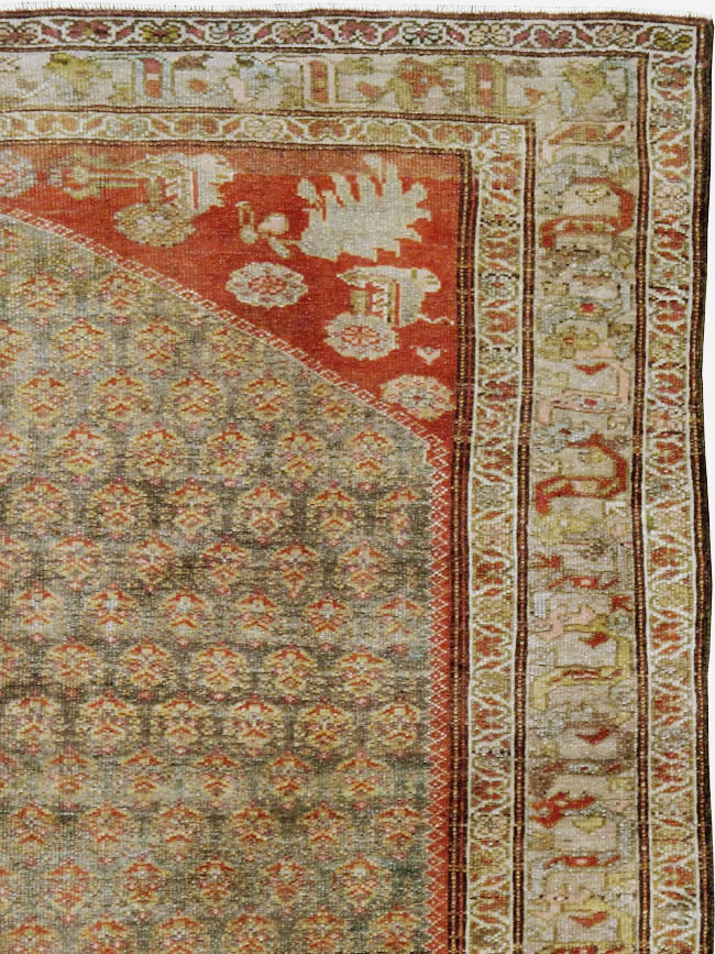 Vintage Persian Malayer Gallery Carpet, No.24091 - Galerie Shabab