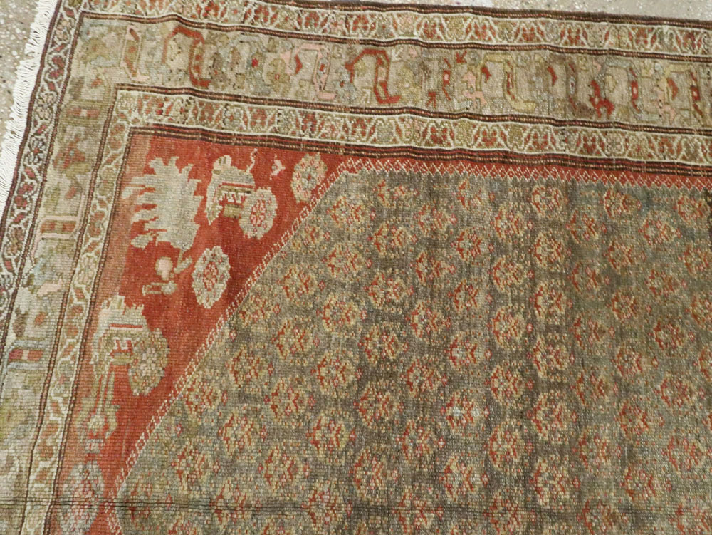 Vintage Persian Malayer Gallery Carpet, No.24091 - Galerie Shabab