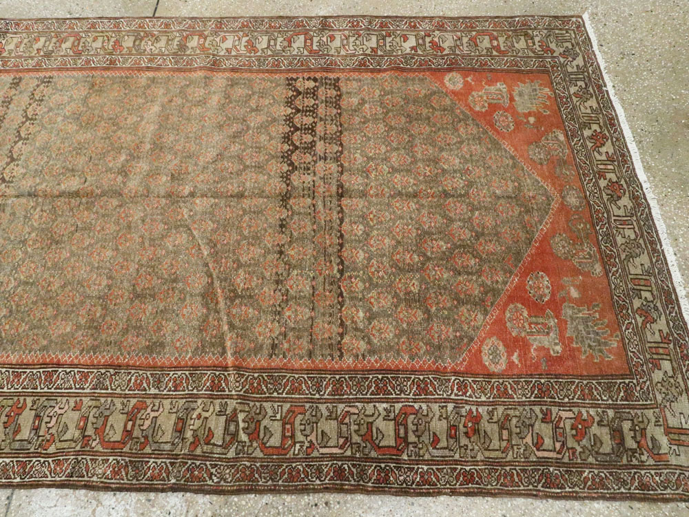 Vintage Persian Malayer Gallery Carpet, No.24091 - Galerie Shabab