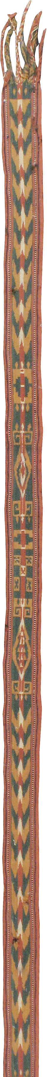 Vintage Uzbek Tent Band Flatweave Long Runner, No.24094 - Galerie Shabab