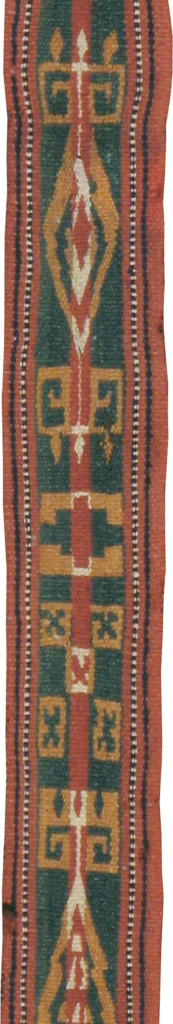 Vintage Uzbek Tent Band Flatweave Long Runner, No.24094 - Galerie Shabab