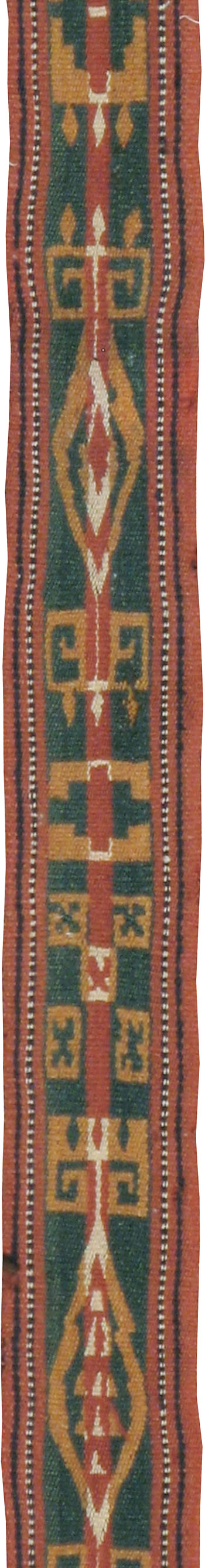 Vintage Uzbek Tent Band Flatweave Long Runner, No.24094 - Galerie Shabab