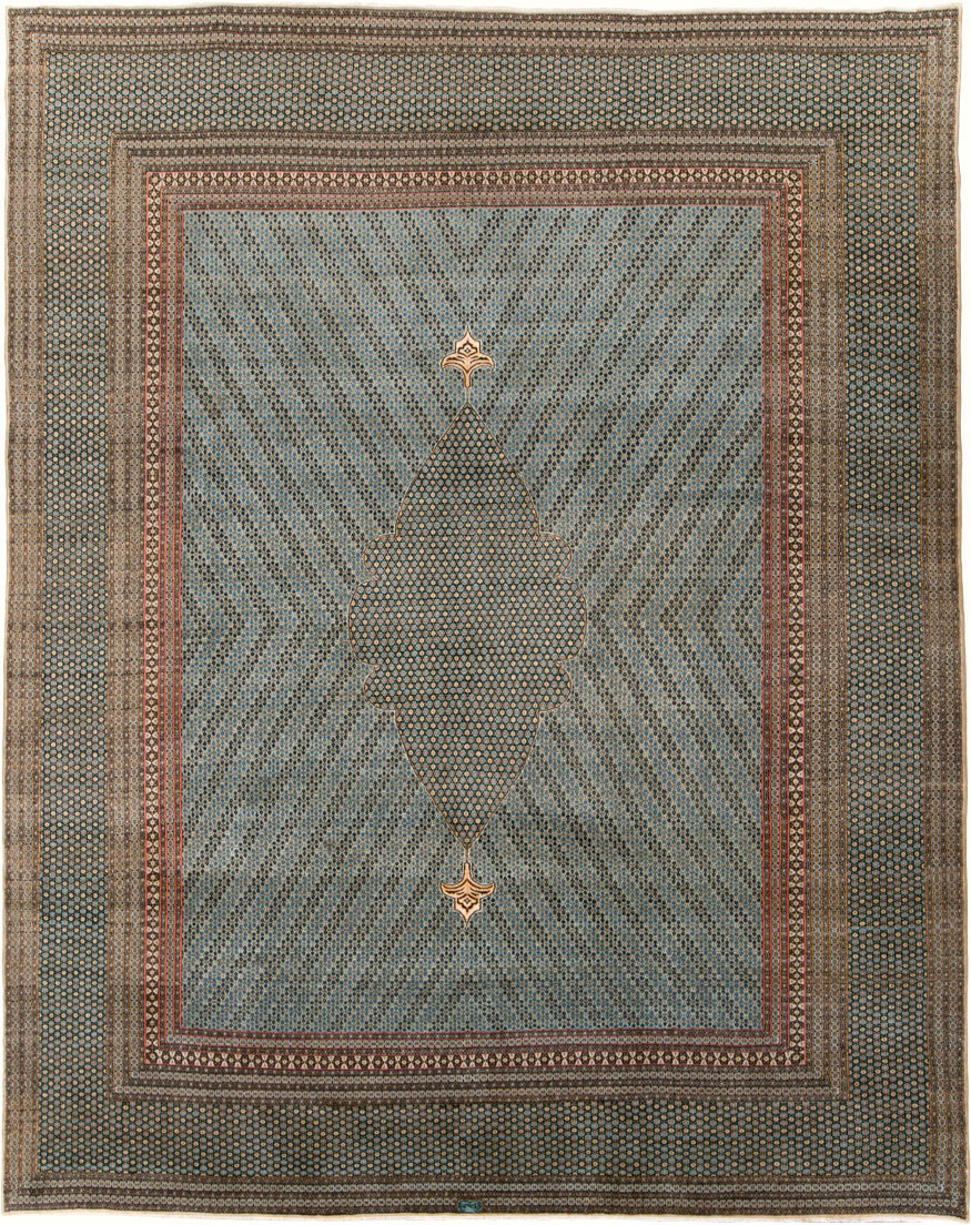 Vintage Kerman Carpet, No.24097 - Galerie Shabab