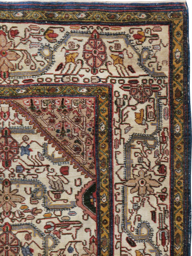 Antique Indian Agra Rug, No.24099 - Galerie Shabab