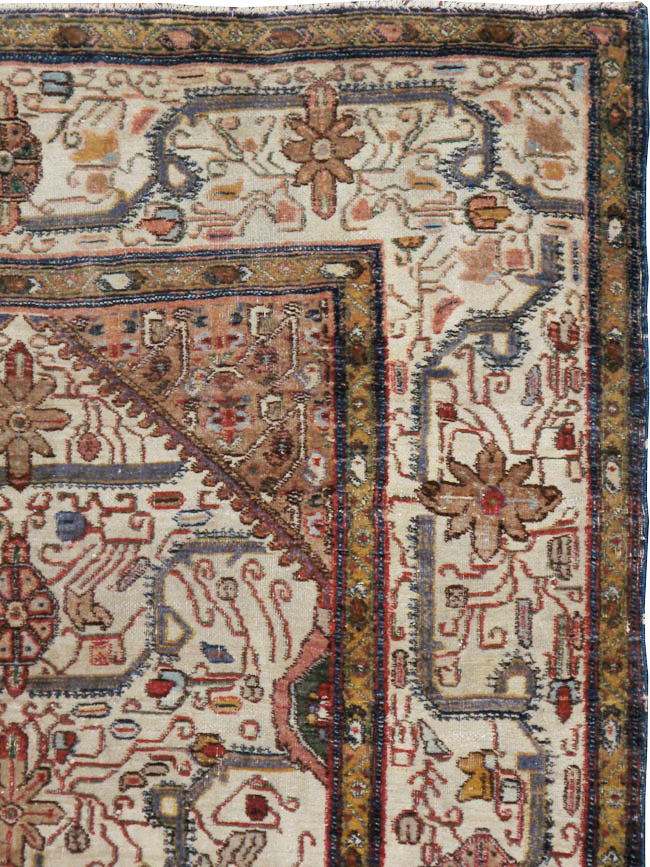Antique Indian Agra Rug, No.24099 - Galerie Shabab