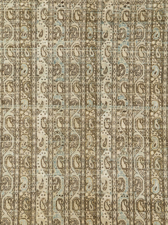 Vintage Persian Quom Room Size Carpet, No.24103 - Galerie Shabab