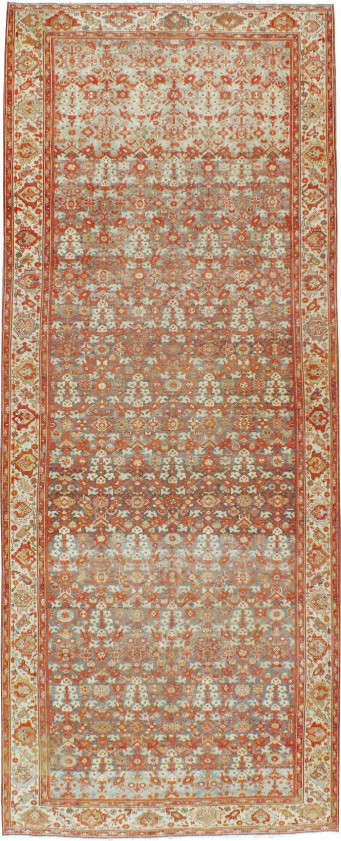 Vintage Persian Malayer Gallery Carpet, No.24105 - Galerie Shabab