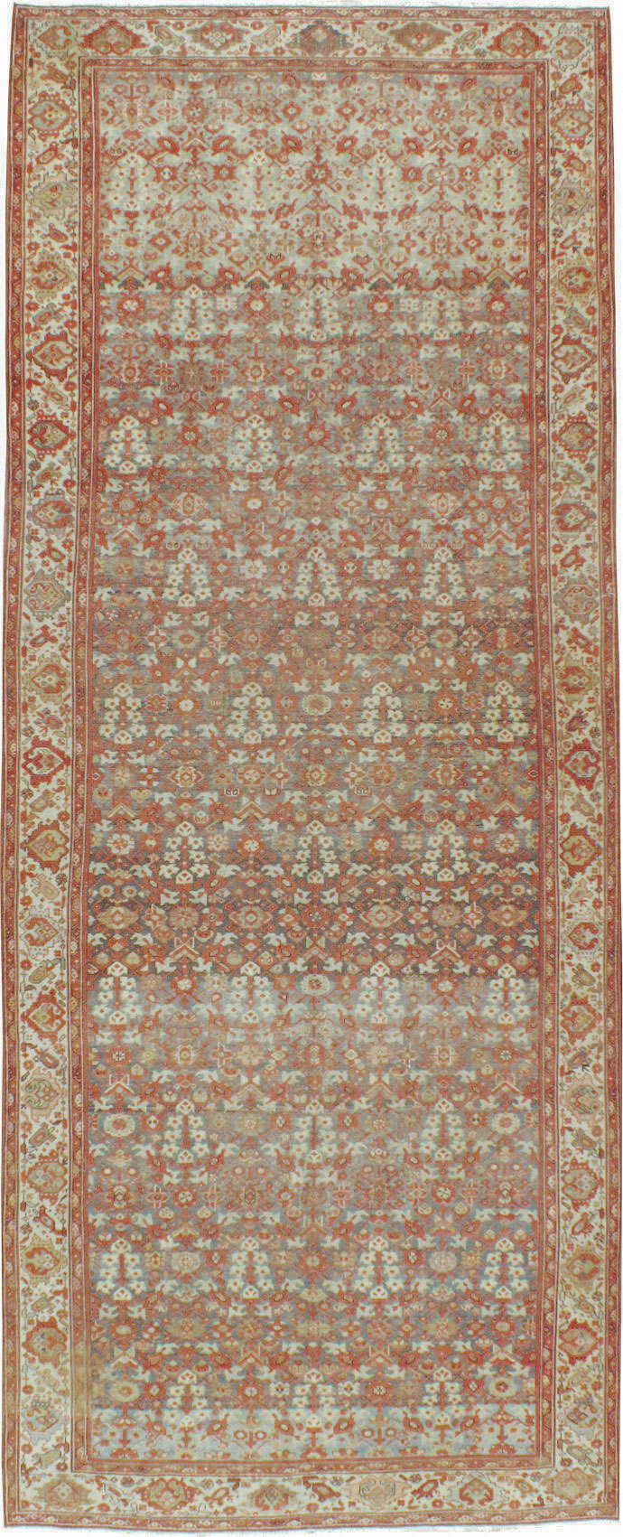 Vintage Persian Malayer Gallery Carpet, No.24105 - Galerie Shabab