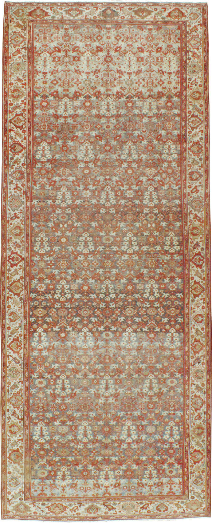 Vintage Persian Malayer Gallery Carpet, No.24105 - Galerie Shabab