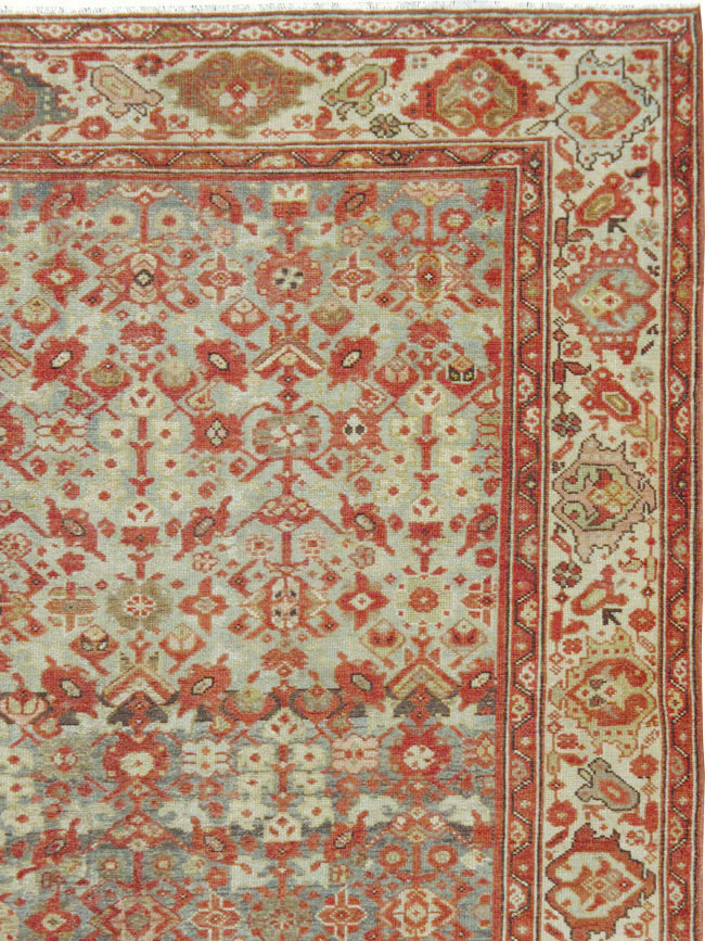Vintage Persian Malayer Gallery Carpet, No.24105 - Galerie Shabab