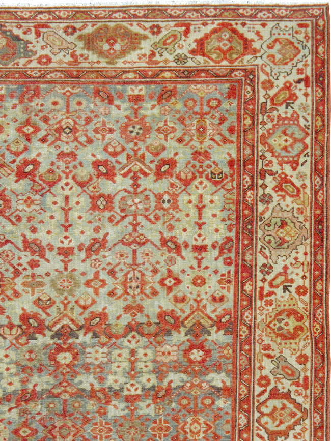 Vintage Persian Malayer Gallery Carpet, No.24105 - Galerie Shabab