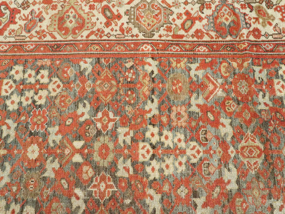 Vintage Persian Malayer Gallery Carpet, No.24105 - Galerie Shabab