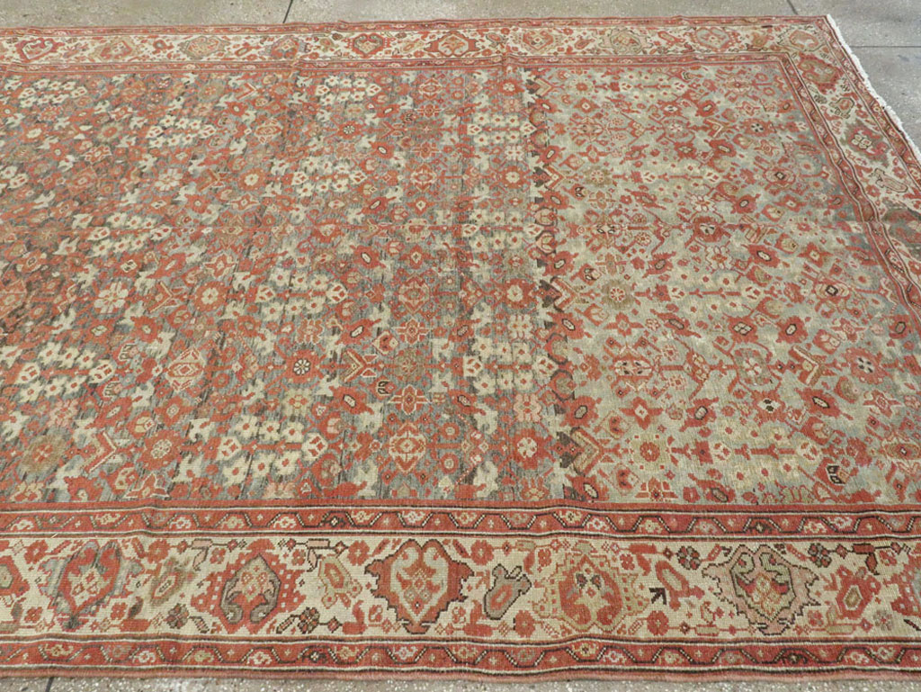 Vintage Persian Malayer Gallery Carpet, No.24105 - Galerie Shabab