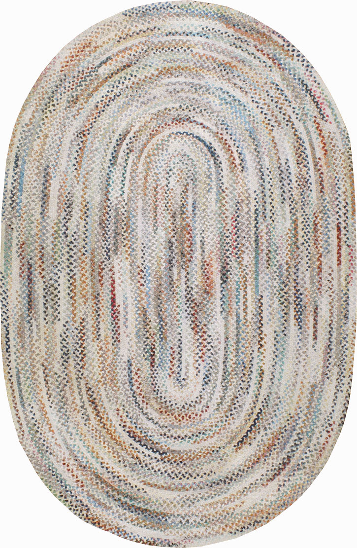 Vintage American Braid Rug, No.24106 - Galerie Shabab