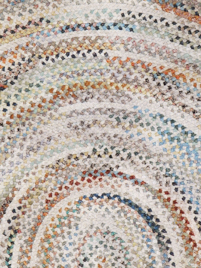 Vintage American Braid Rug, No.24106 - Galerie Shabab