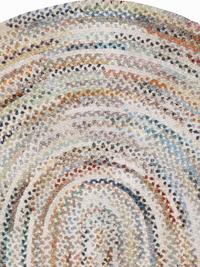 Vintage American Braid Rug, No.24106 - Galerie Shabab
