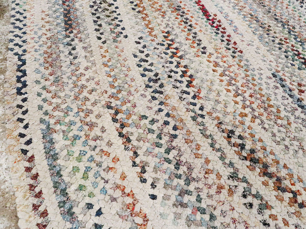 Vintage American Braid Rug, No.24106 - Galerie Shabab