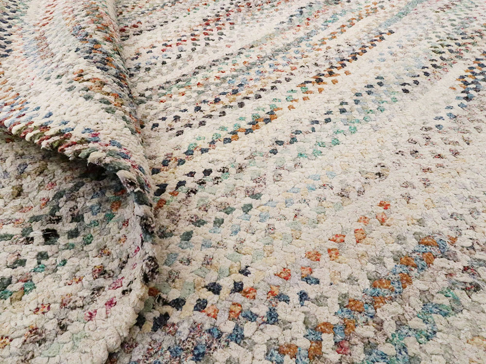 Vintage American Braid Rug, No.24106 - Galerie Shabab