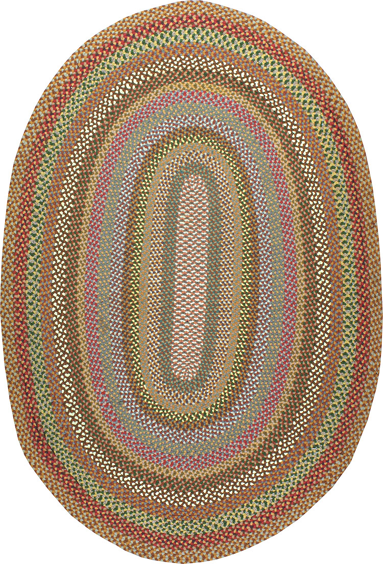 Vintage American Braid Rug, No.24107 - Galerie Shabab