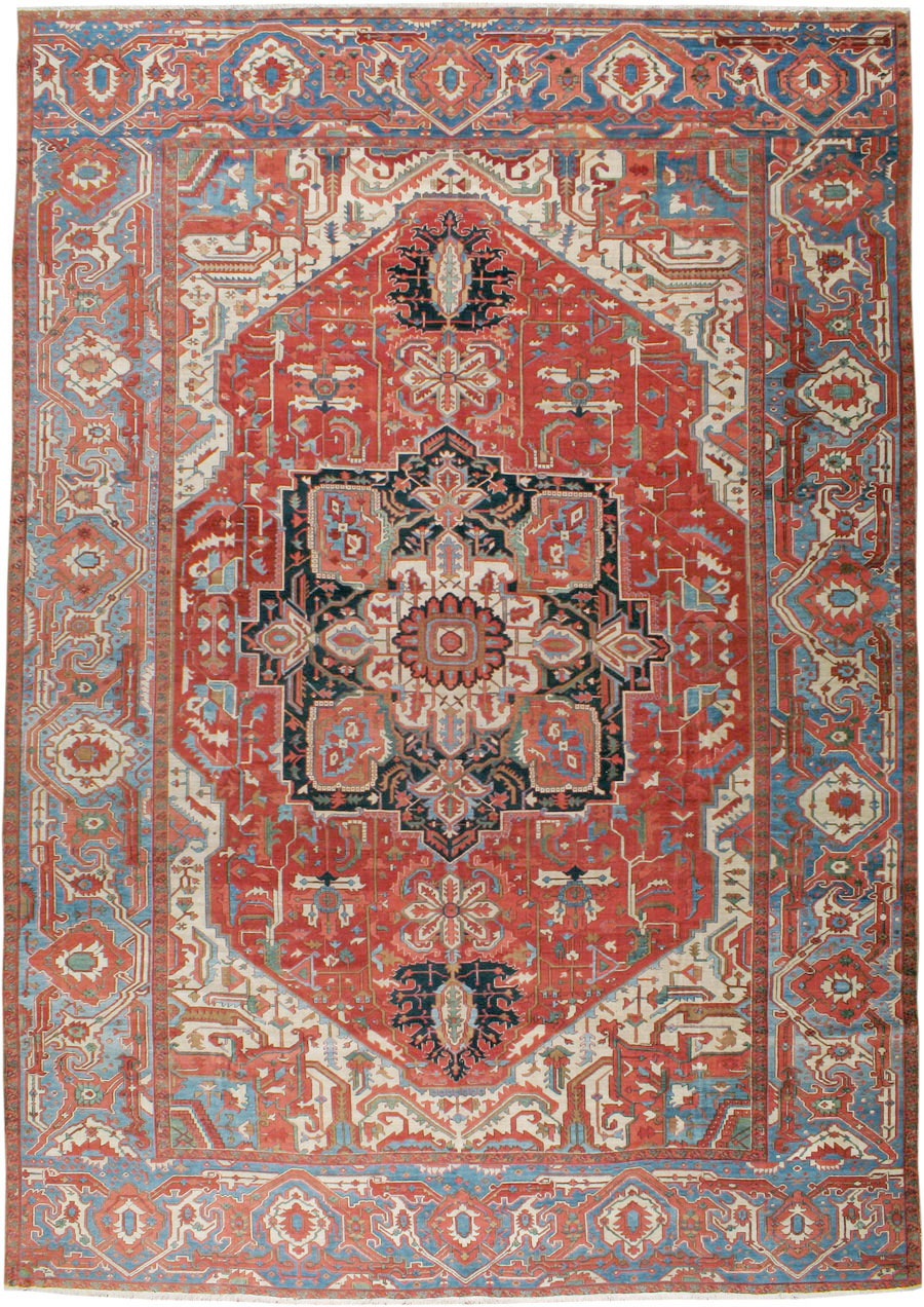 Antique Persian Heriz Carpet, No.24109 - Galerie Shabab