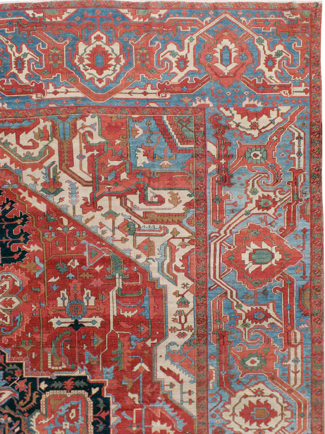 Antique Persian Heriz Carpet, No.24109 - Galerie Shabab
