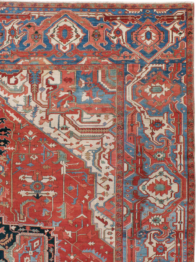 Antique Persian Heriz Carpet, No.24109 - Galerie Shabab