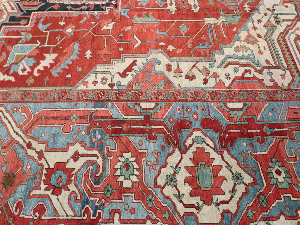 Antique Persian Heriz Carpet, No.24109 - Galerie Shabab