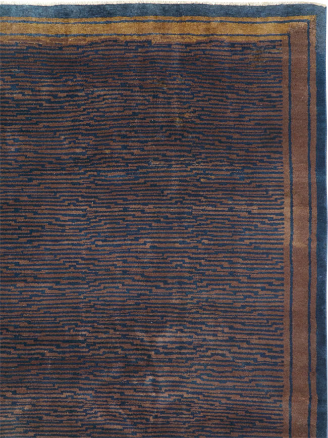 Vintage Indian Art Deco Carpet, No.24115 - Galerie Shabab