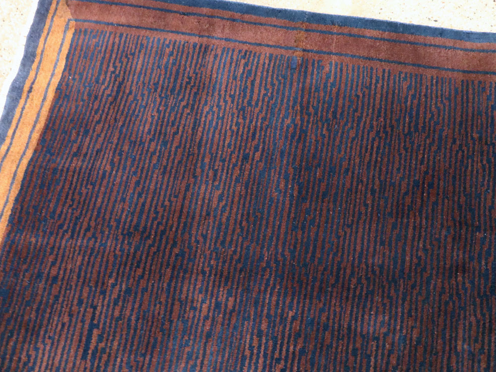 Vintage Indian Art Deco Carpet, No.24115 - Galerie Shabab