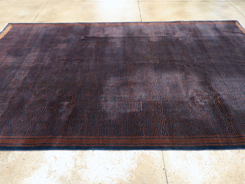 Vintage Indian Art Deco Carpet, No.24115 - Galerie Shabab