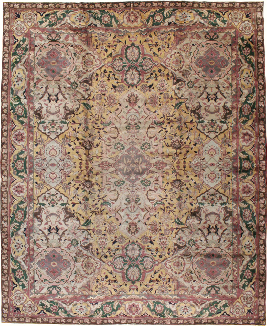 Vintage Indian Lahore Carpet, No.24126 - Galerie Shabab