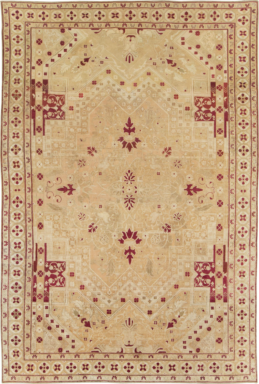 Vintage Indian Agra Carpet, No.24135 - Galerie Shabab