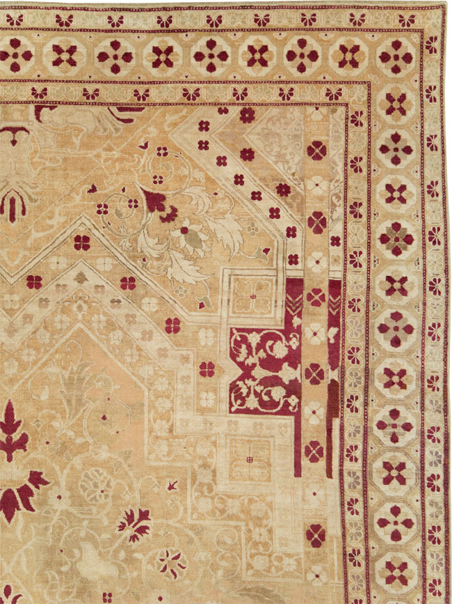 Vintage Indian Agra Carpet, No.24135 - Galerie Shabab