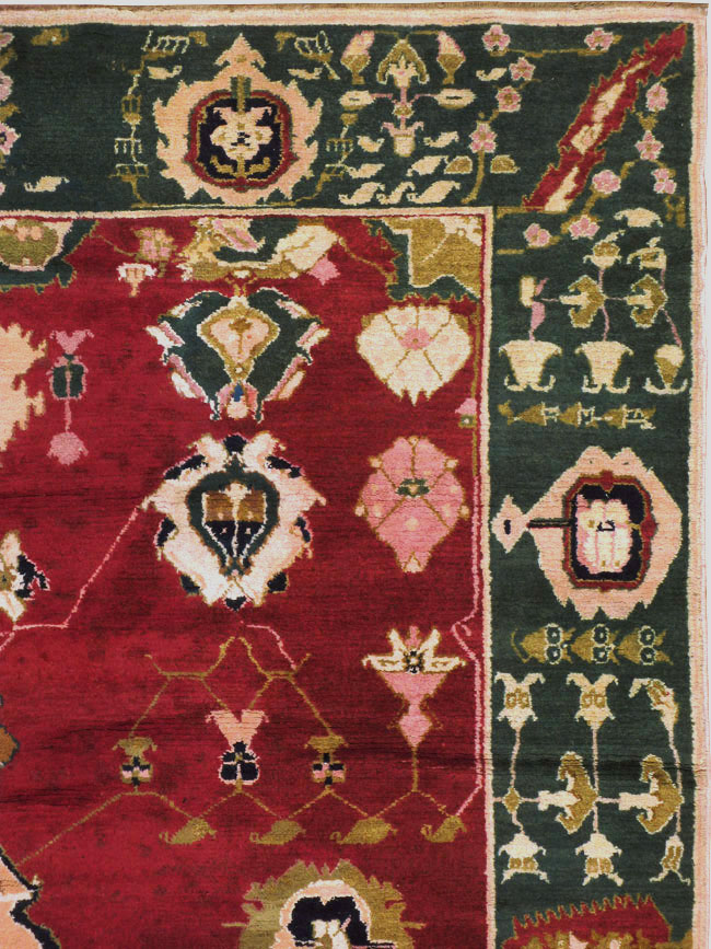 Vintage Indian Mazalpatan Carpet, No.24136 - Galerie Shabab