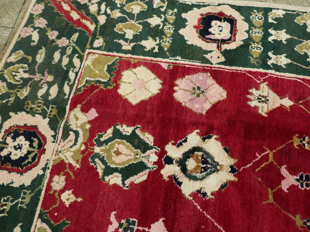 Vintage Indian Mazalpatan Carpet, No.24136 - Galerie Shabab