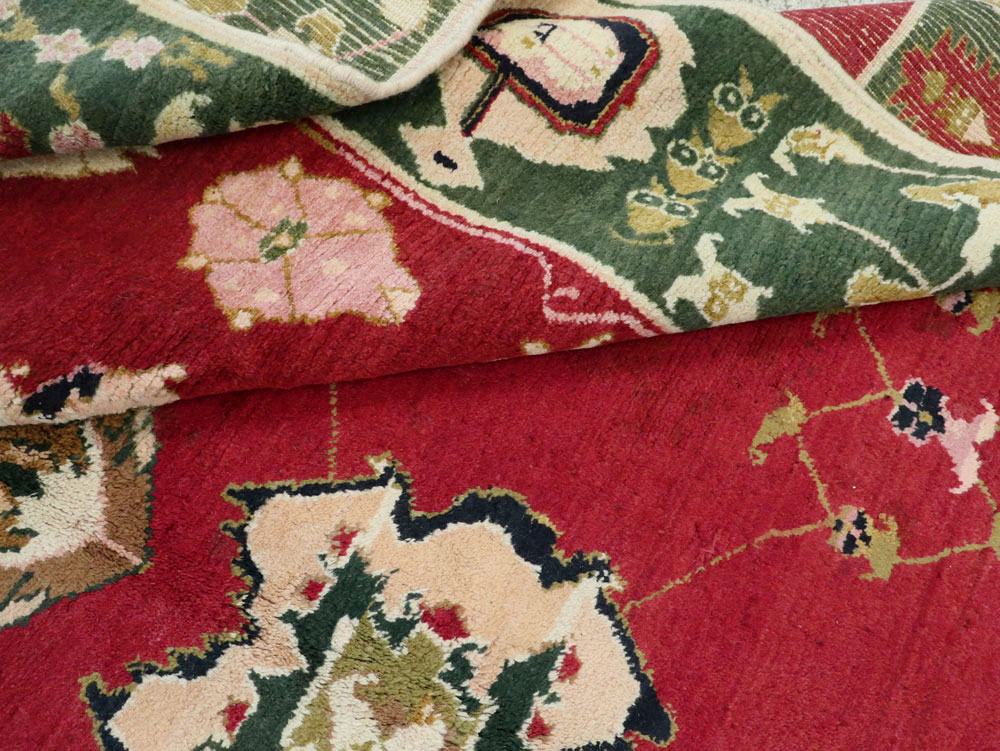 Vintage Indian Mazalpatan Carpet, No.24136 - Galerie Shabab